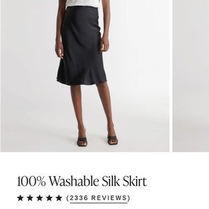 Quince Midi Silk Skirt